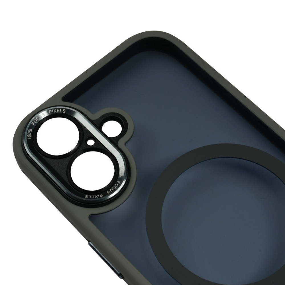 iPhone 16 Kamera Korumalı Focus Siyah Magsafe Telefon Kılıfı