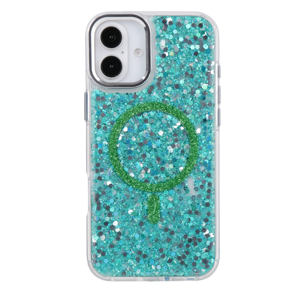 iPhone 16 Simli Dolgulu Magsafe Telefon Kılıfı