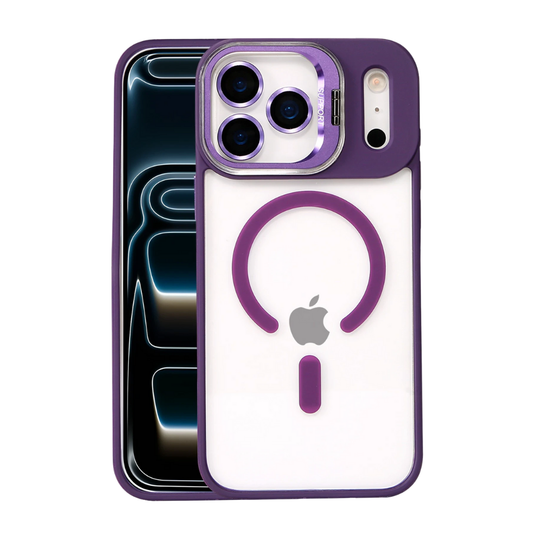 iPhone 17 Pro Remim Lensli Magsafe Standlı Telefon Kılıfı