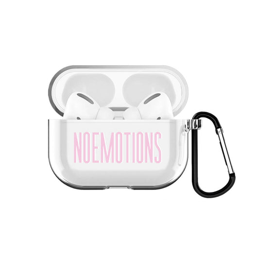 No Emotions AirPods Pro Şeffaf Kılıf