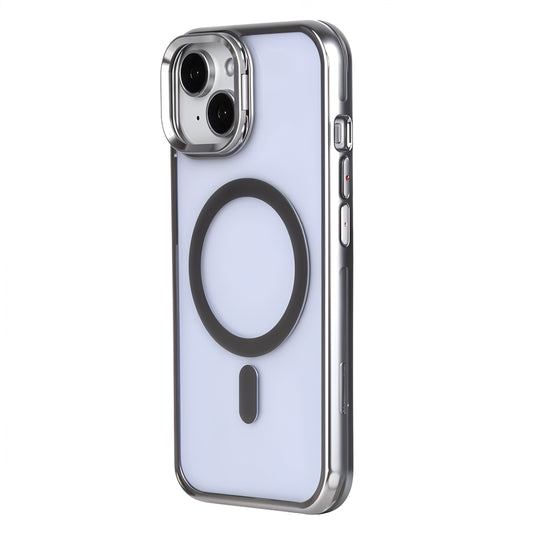 iPhone 15 Pro Max Kamera Standlı Magsafe Telefon Kılıfı Gri