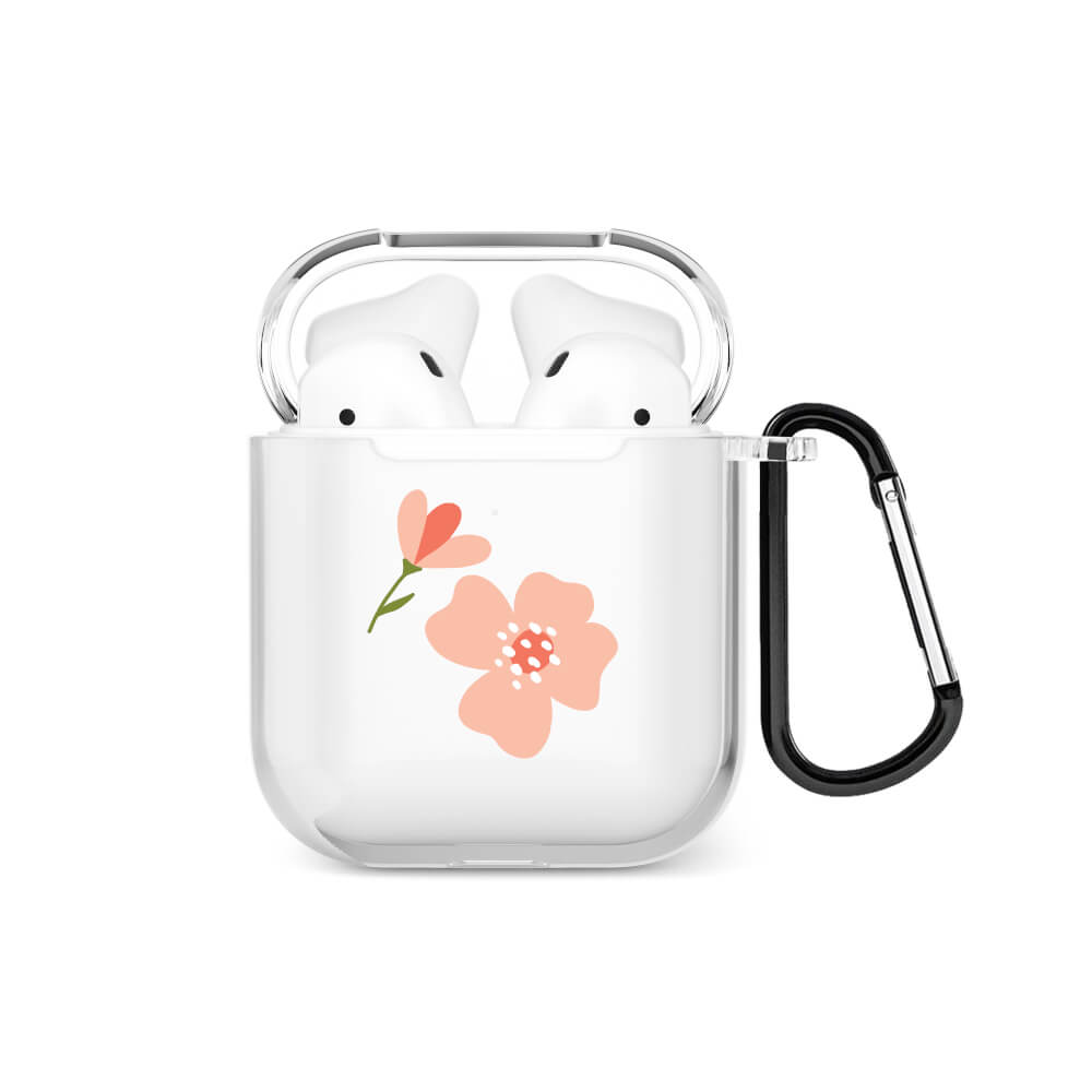 Little Flowers AirPods Şeffaf Kılıf