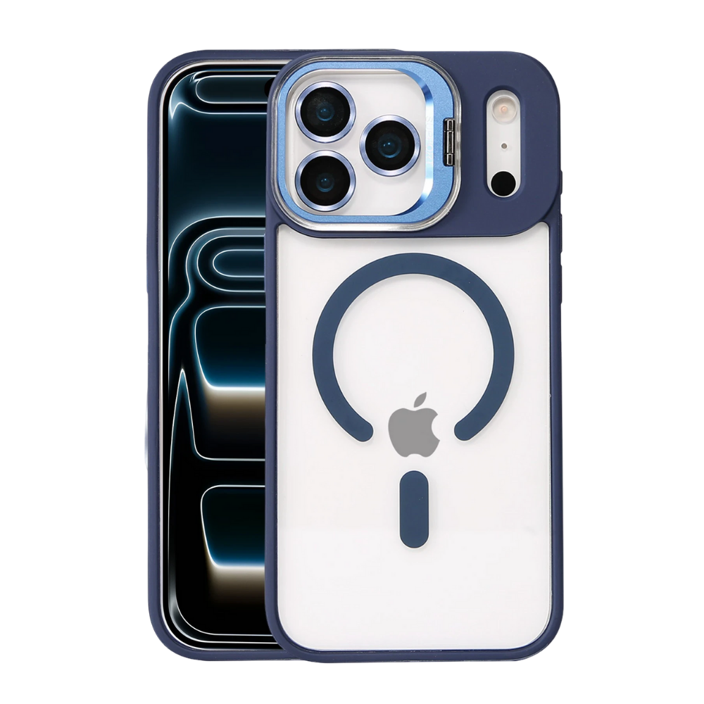 iPhone 17 Pro Max Remim Lensli Magsafe Standlı Telefon Kılıfı