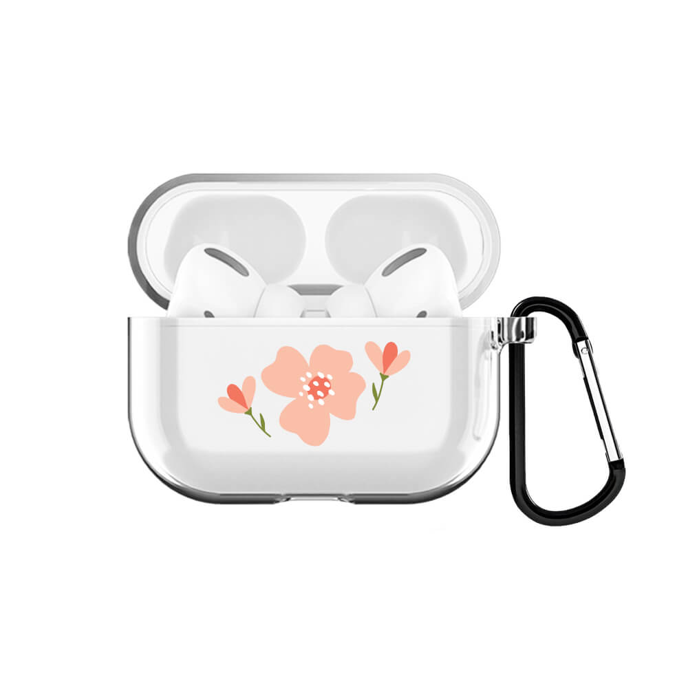 Little Flowers AirPods Pro Şeffaf Kılıf