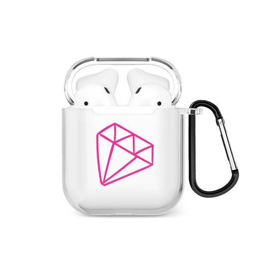 Lovely Diamond AirPods Şeffaf Kılıf