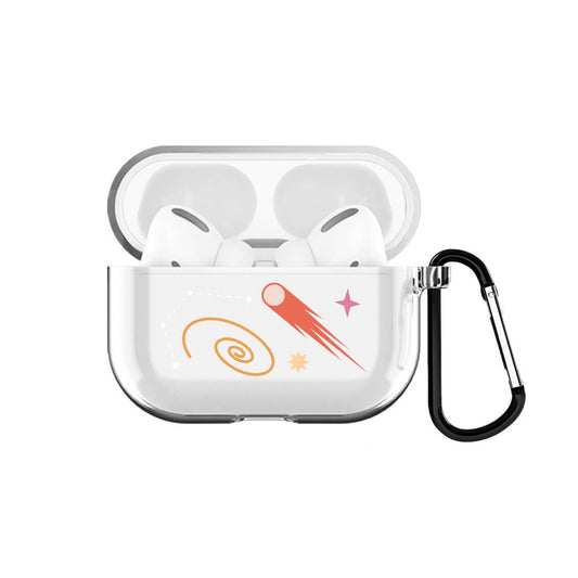Spaced Galaxies AirPods Pro Şeffaf Kılıf
