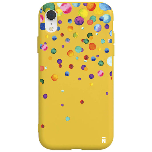 iPhone XR Watercolor Dots Telefon Kılıfı