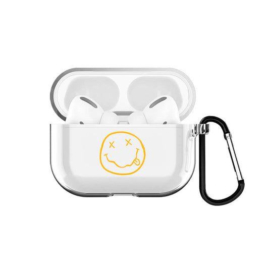 Nirvana Smiley AirPods Pro Şeffaf Kılıf