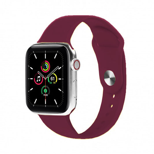 Apple Watch Silicone Wine Red Saat Kordonu