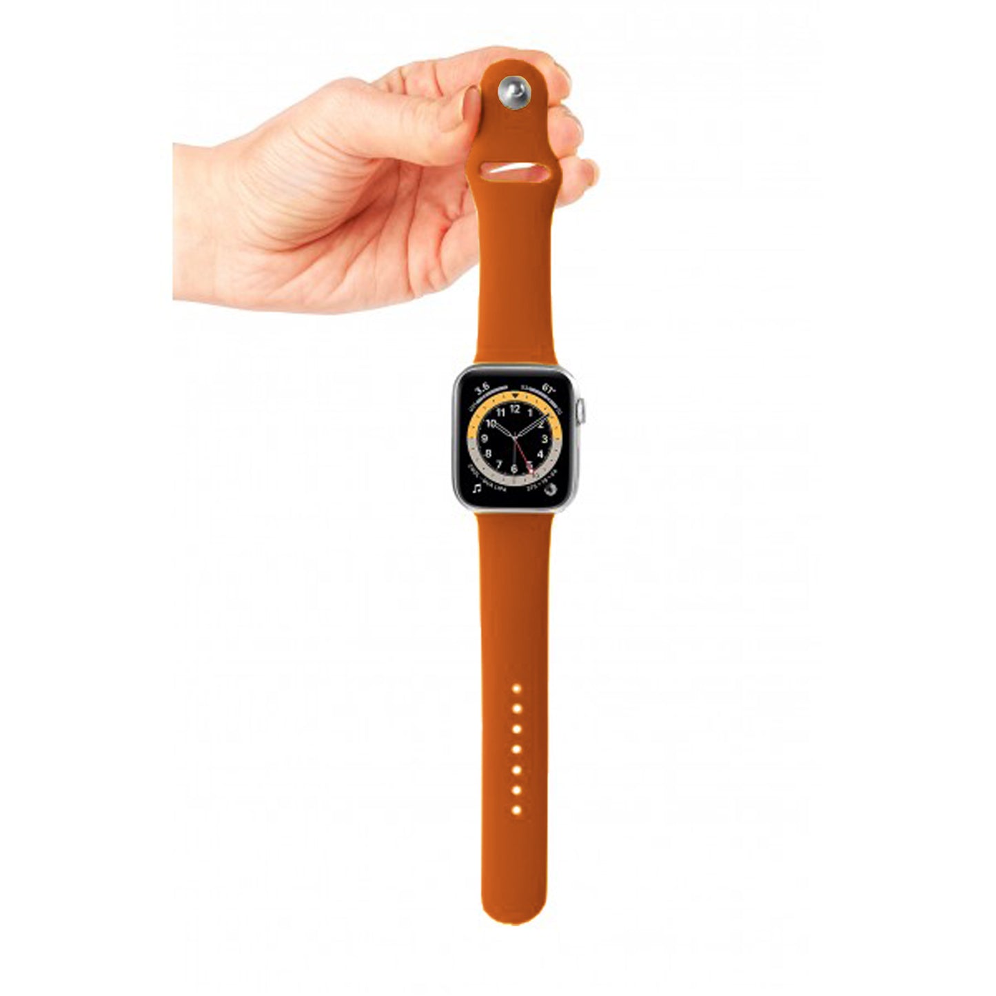 Apple Watch Silicone Dark Orange Saat Kordonu