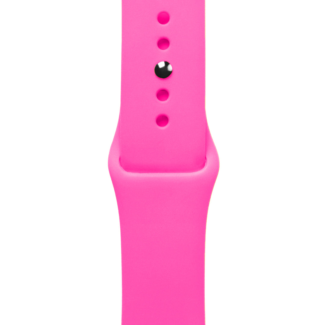Apple Watch Silicone Dark Pink Saat Kordonu