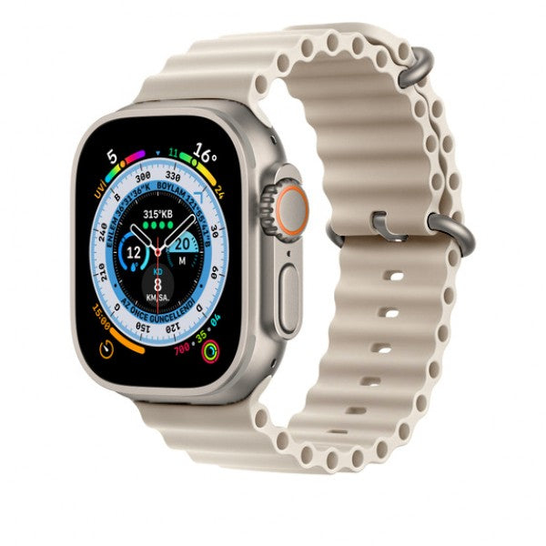 Apple Watch Ocean Silicone Gray Saat Kordonu