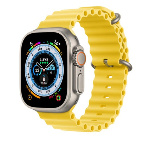 Apple Watch Ocean Silicone Yellow Saat Kordonu