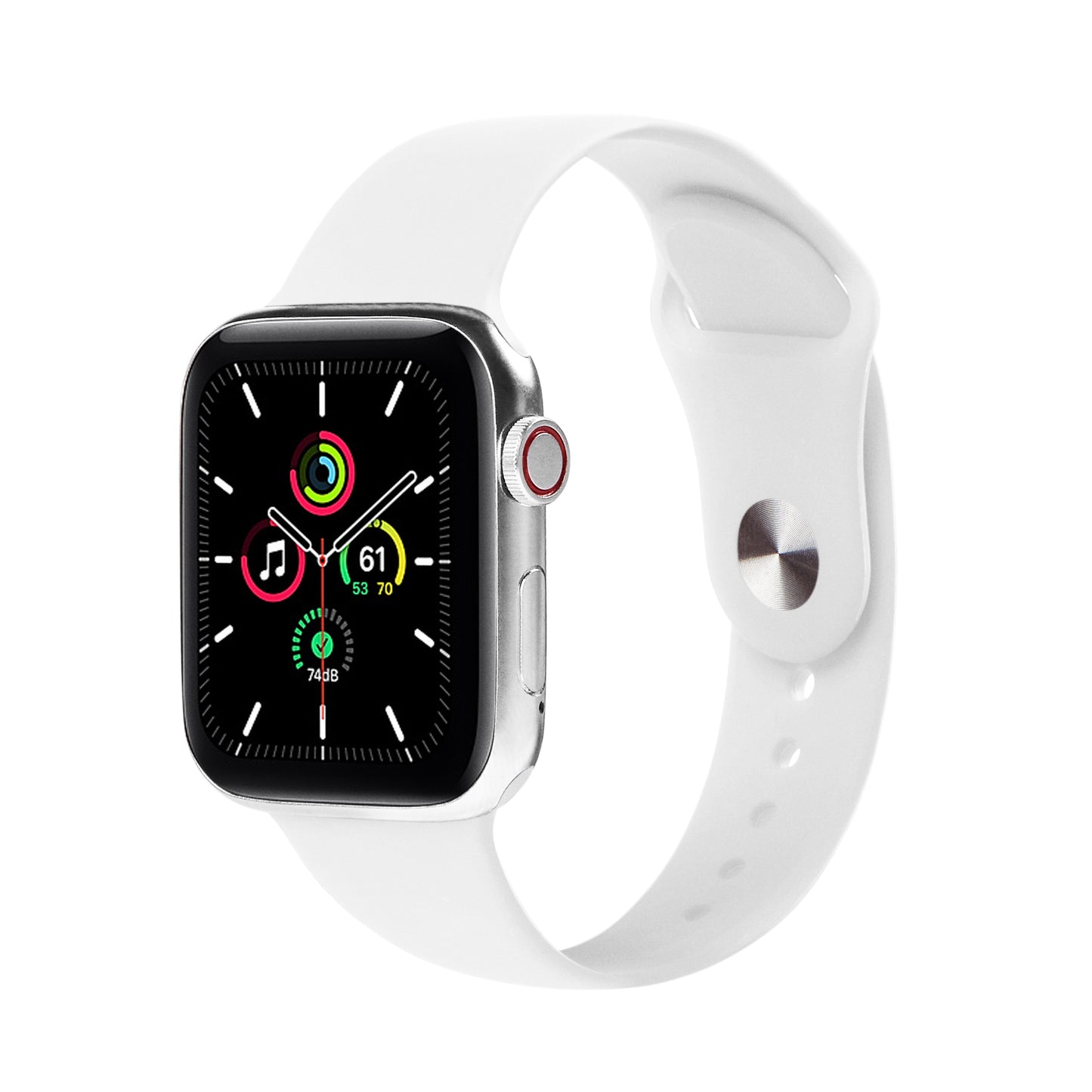 Apple Watch Silicone White Saat Kordonu