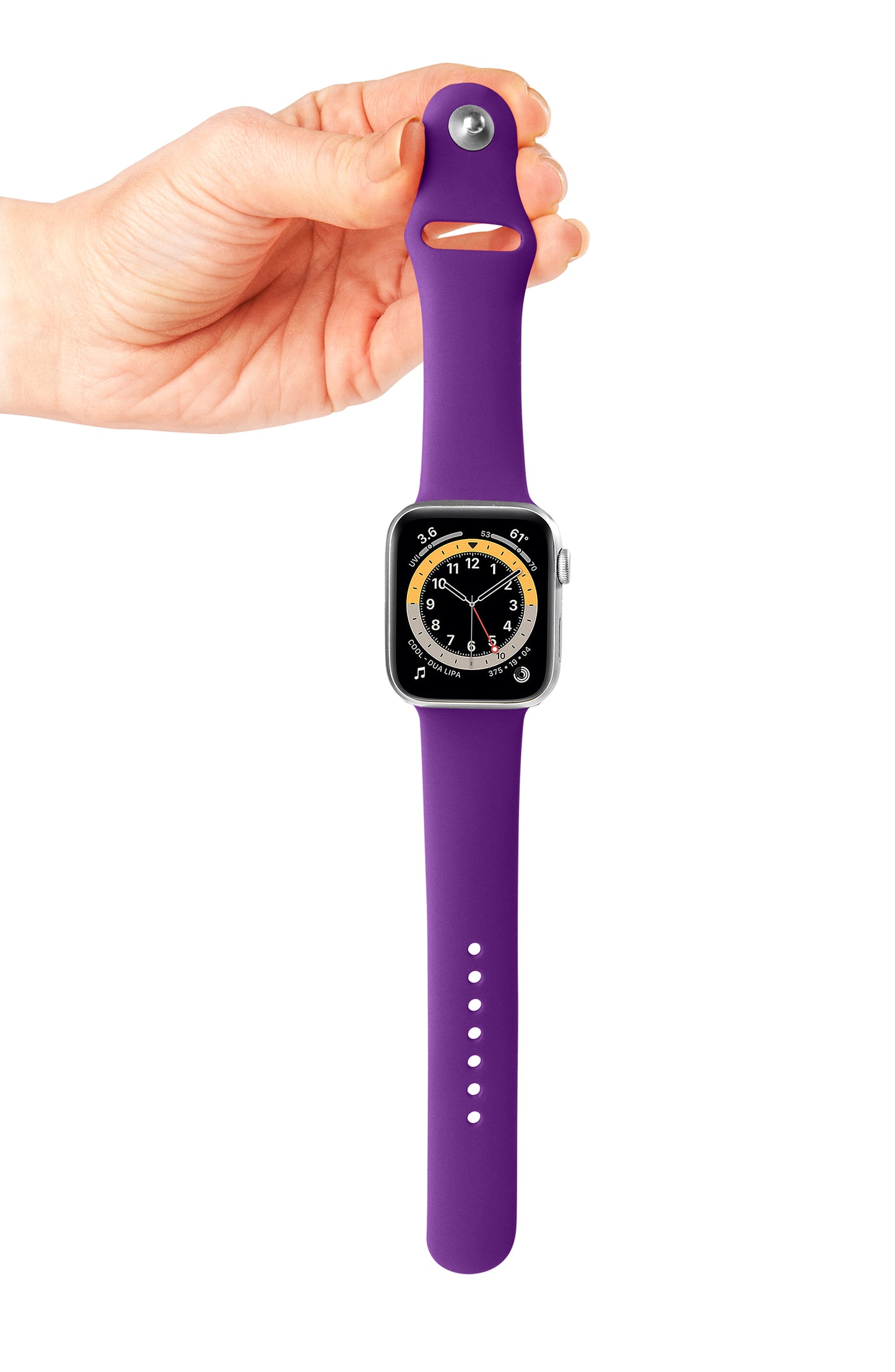 Apple Watch Silicone Purple Saat Kordonu