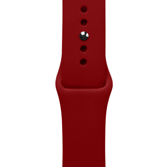 Apple Watch Silicone Dark Red Saat Kordonu